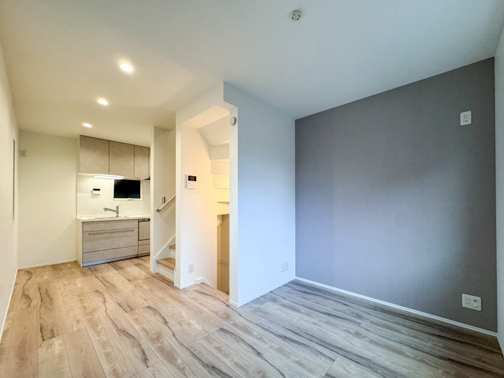 画像:キッチンとリビングが程よくつながり、生活導線の良いレイアウト