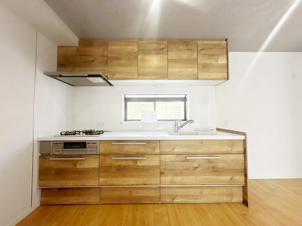 画像:作業スペースがしっかり確保されたキッチン。毎日の料理もストレスなく。