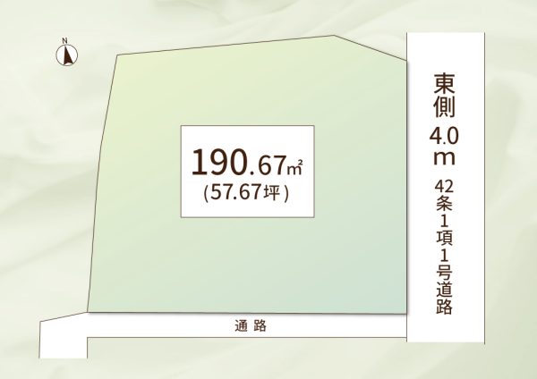 画像：売地　学芸大学1区画
