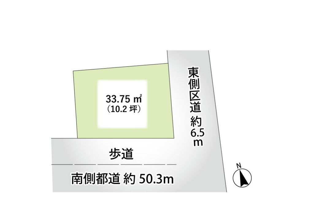 画像:東南角地で開放感がございます!
